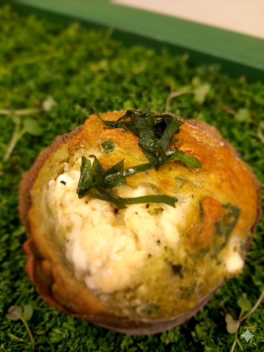 Wild Garlic & Feta Muffin