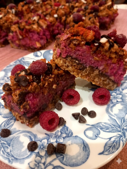 Raspberry Coconut Oaty Crumble