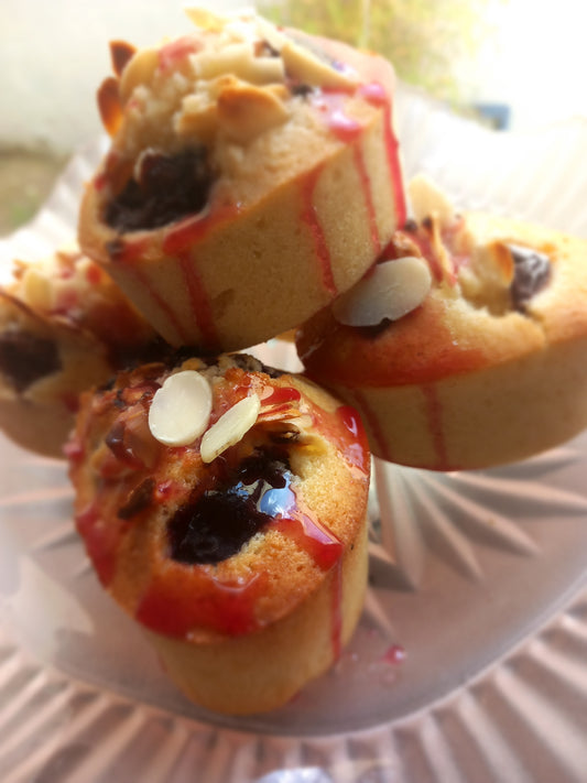 Gluten free Cherry Almond Friand