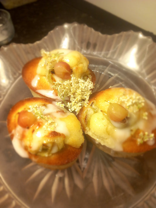 Gooseberry & Elderflower Friand Gluten free